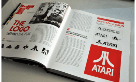 The Atari logo: behind “the Fuji”