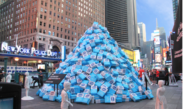 45,000 Pounds of Sugar Dumped in Times Square for Educational Art Installation