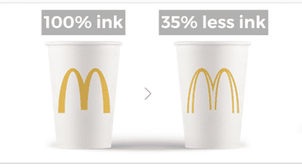 Popular Brand Logos Made More Eco-Friendly Using Less Ink