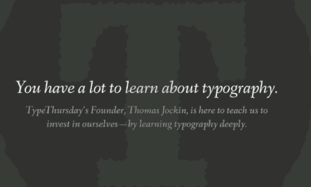 You have a lot to learn about typography