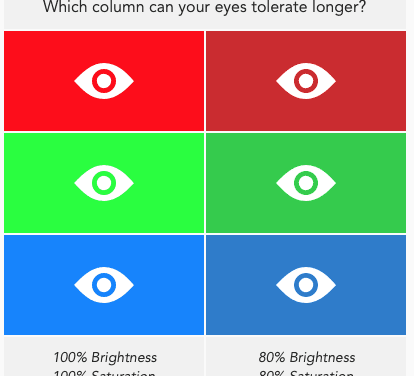 Why You Shouldn’t Use Bright, Saturated Colors for Backgrounds