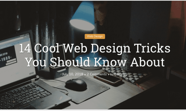 14 Cool Web Design Tricks You Should Know About