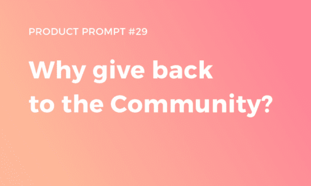 Why give back to the Community?