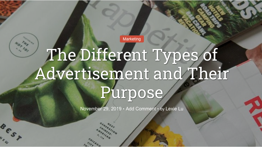 The Different Types of Advertisement and Their Purpose
