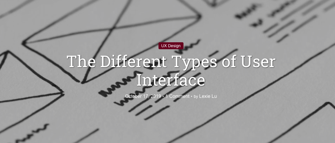 The Different Types of User Interface