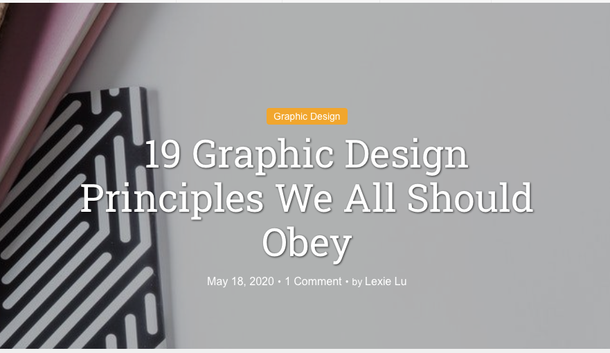 19 Graphic Design Principles We All Should Obey