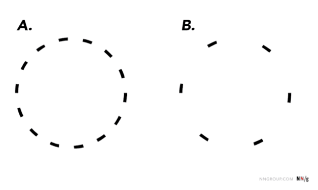 Principle of Closure in Visual Design