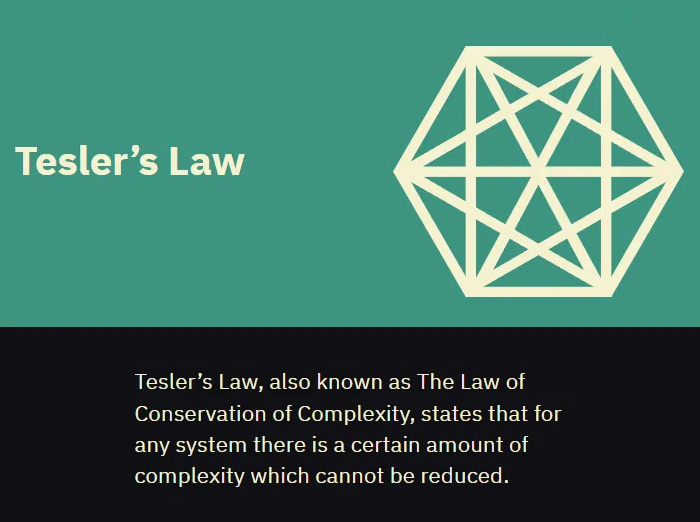 Don’t oversimplify designs: how to work around complexity with Tesler’s law