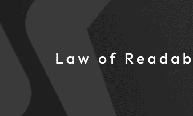 The Law of Readability: Designing for Typography