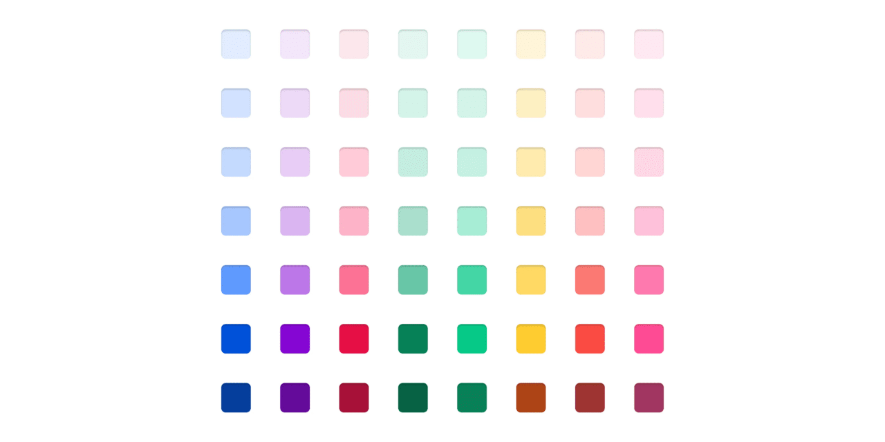 How to create a color palette for design systems