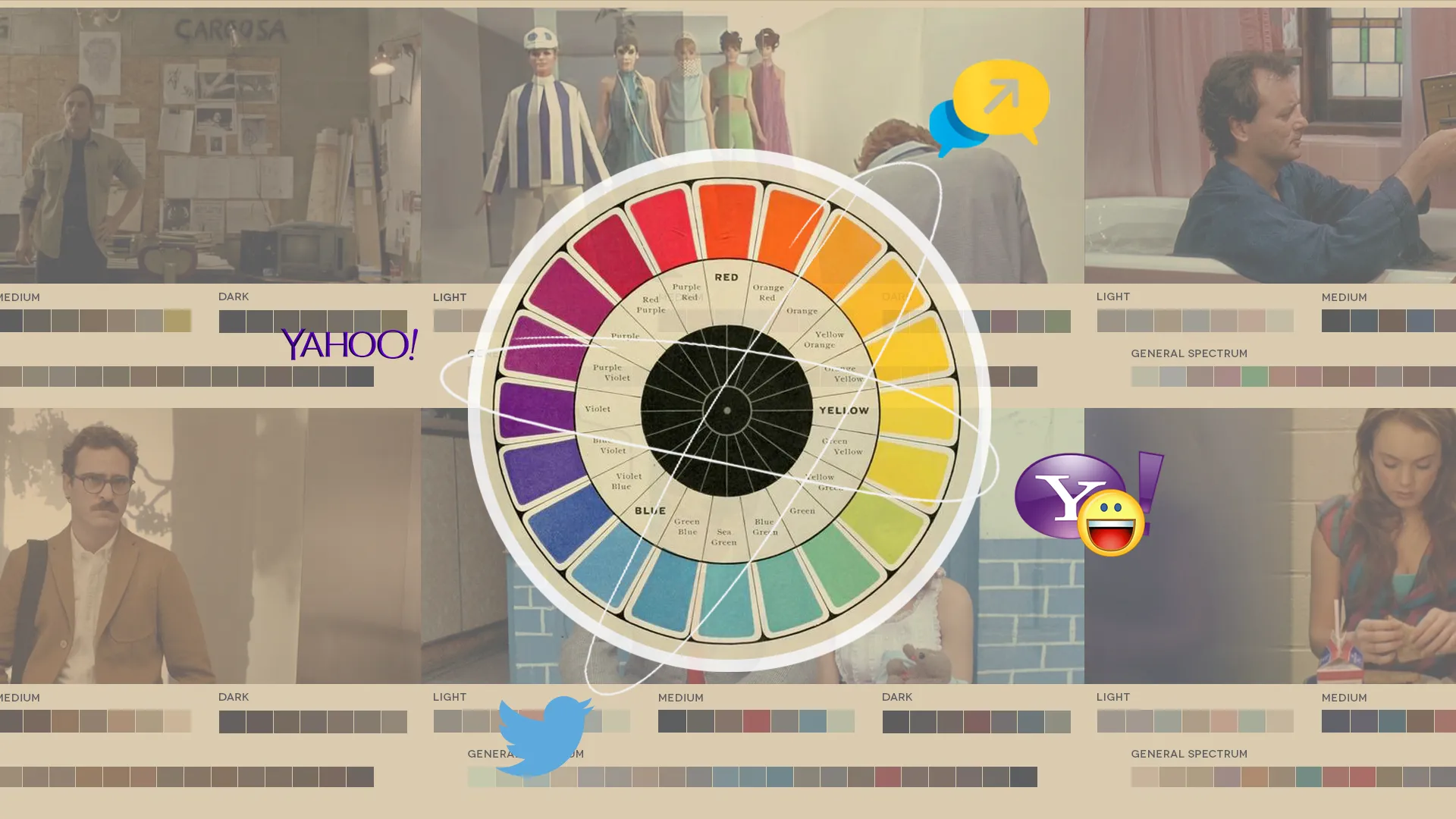 How to create a color story - Dark Square